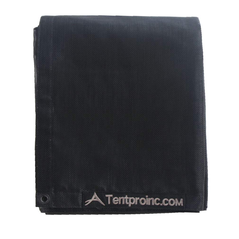 Leaveshade Dump Truck Mesh Tarp 8'X18' Black Heavy Duty with 6'' Pocket & Brass Grommets, Model TPDMT0818, 3-Year Warranty