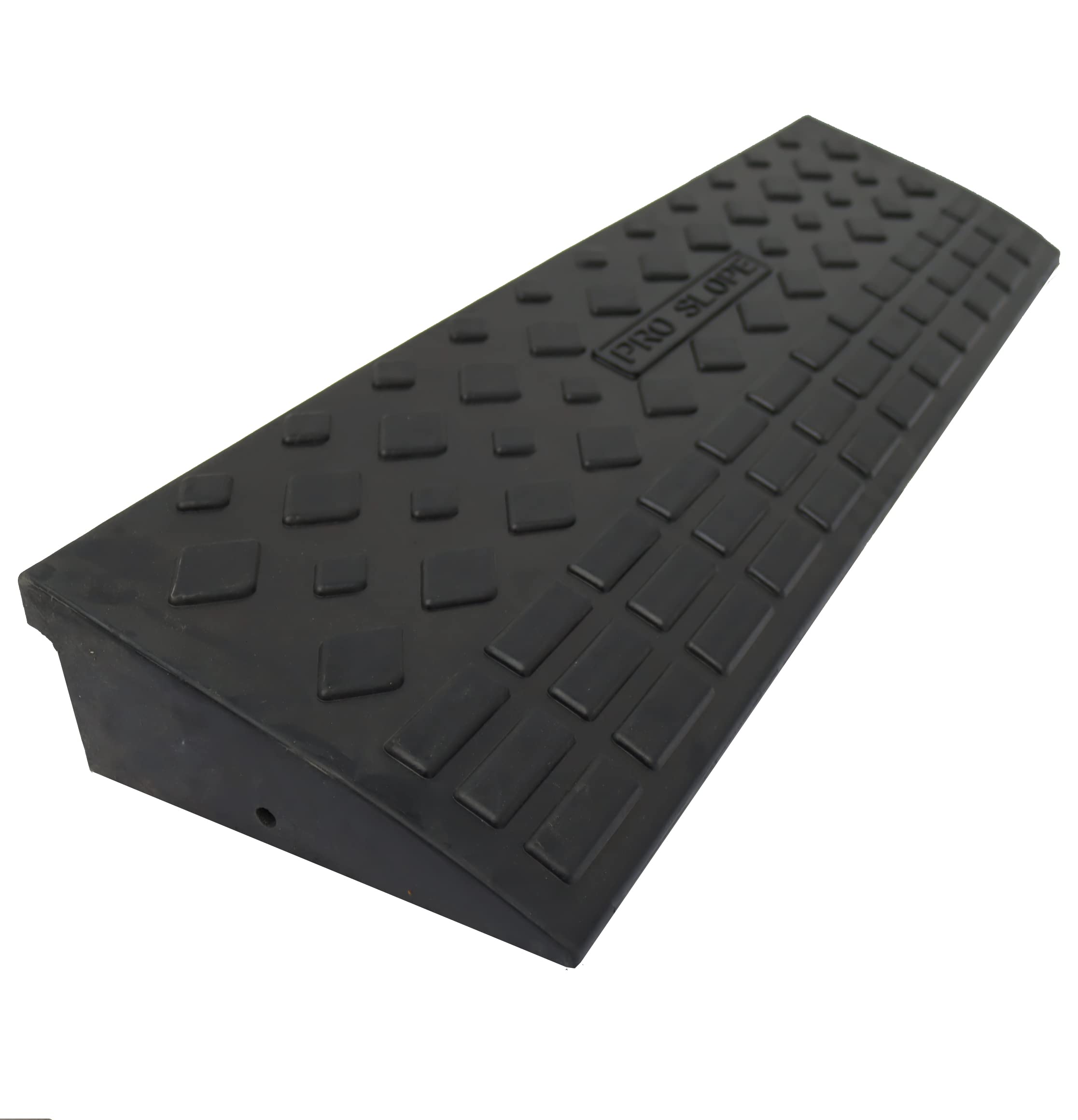 Techtongda Rubber Curb Ramp, Heavy Duty 22000Lbs (10 Ton) Weight Capacity Loading Rubber - 35.5L  10W  3.7H