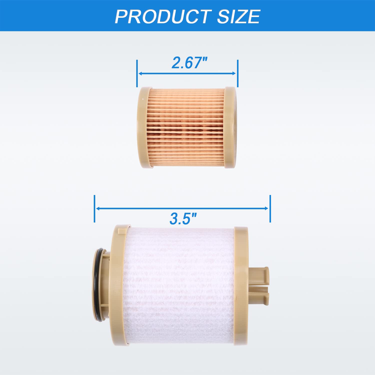 FD4616 Diesel Fuel Filter replacement for 2003-2007 Ford 6.0L F250 F350 F450 F550 Super Duty 2003-2005 Excursion Powerstroke inc