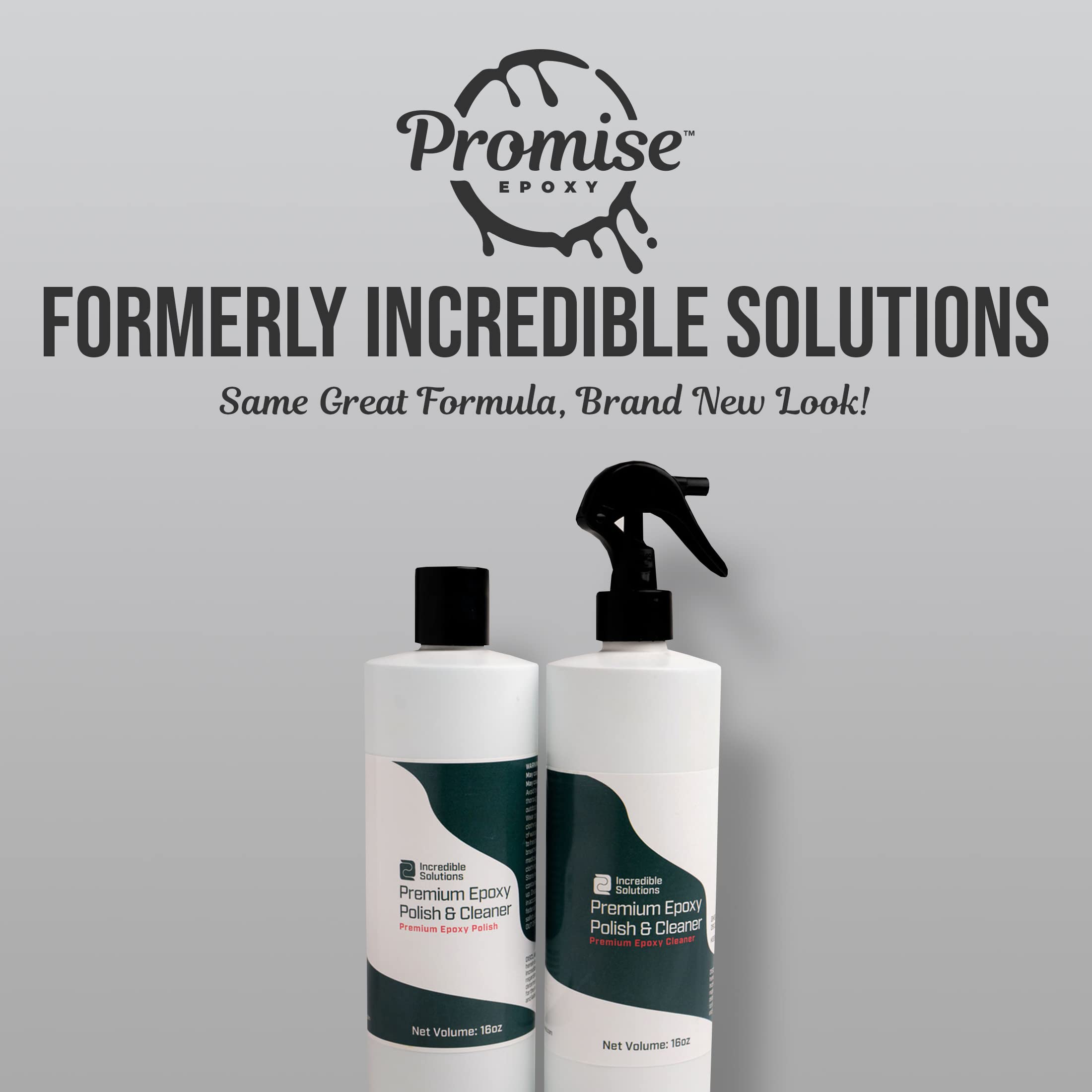 Incredible Solutions Promise Epoxy Kit - 32oz Pro Polish & Cleaner for High Gloss Finishes, Removes Scratches and Scuffs