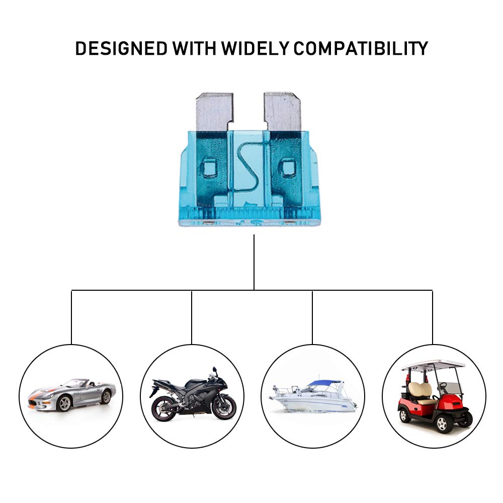 Winlyn 272pcs - Car Blade Fuses Assortment Kit, Automotive Fuses - Standard & Mini & Low Profile Mini (2A/ 5A/ 10A/ 15A/ 20A/ 25