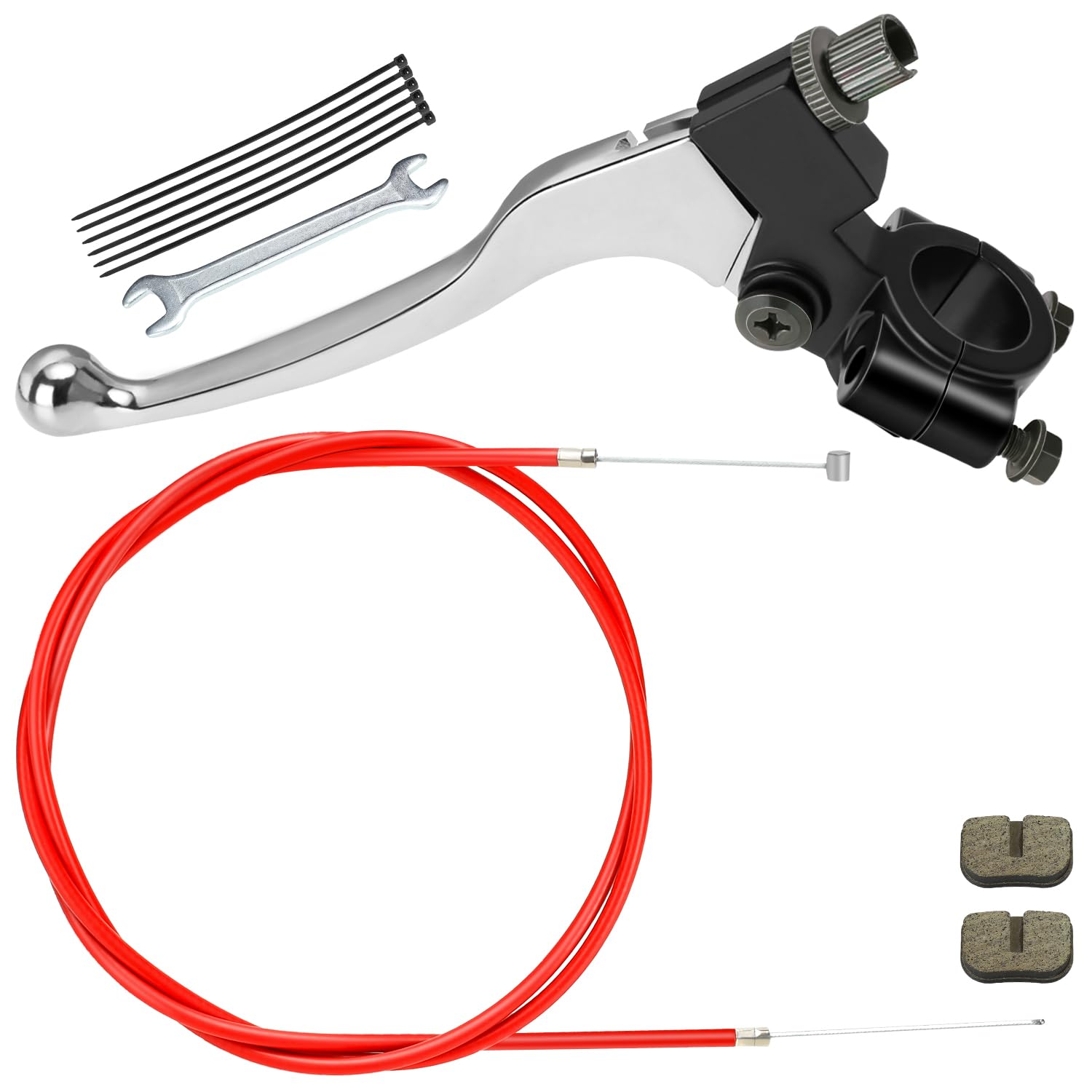 YOXUFA Mini Bike Brake Lever Kit + 61in Mini Bike Brake Cable Replacement for Coleman CT100U CC100X Baja Doodle Bug DB30 Motovox