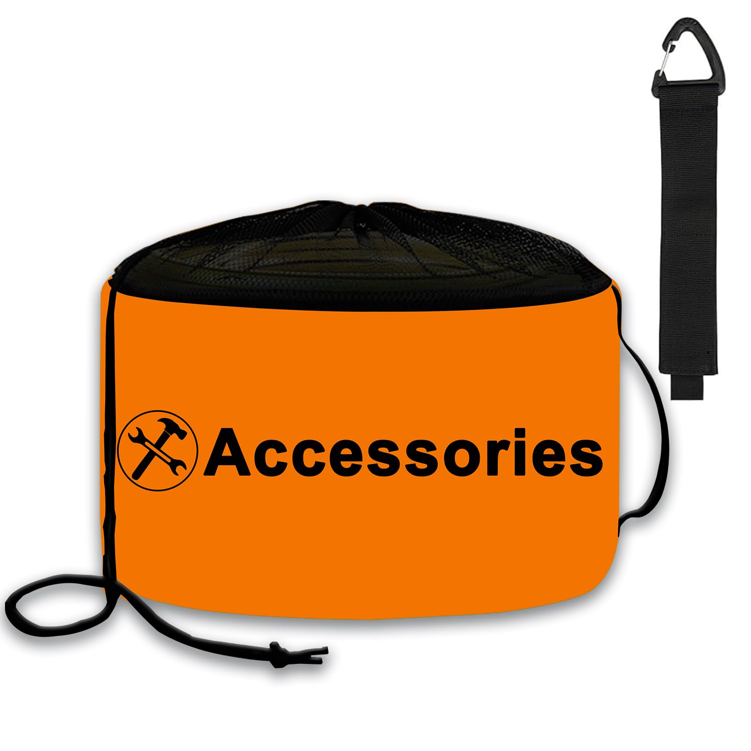 UNXMRFF 1-Pack Orange RV Sewer Hose Storage Bags with Drawstring Mesh Top for RV Storage And Organization, Waterproof Accessorie