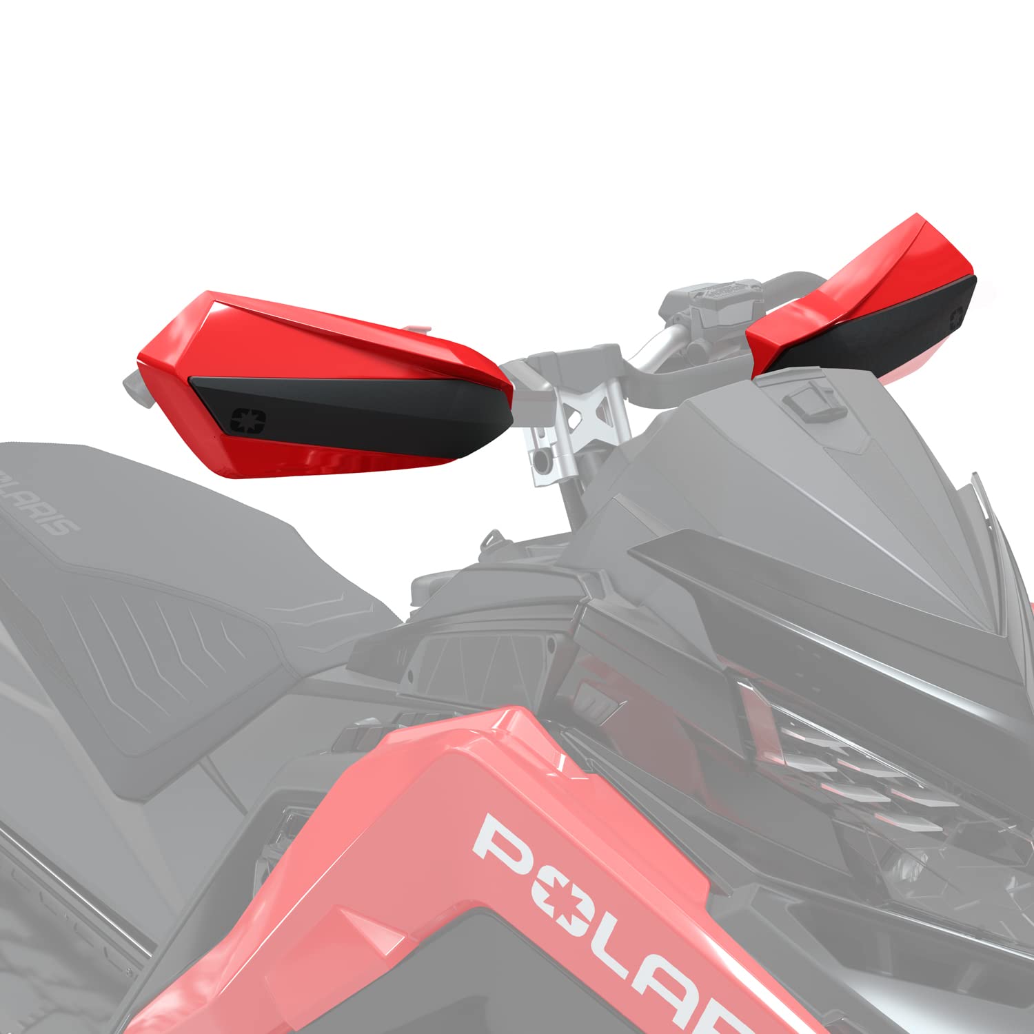 Polaris MATRYX Defend Handguards Pair for Switchback & INDY Models, Red, Model 2884616-293