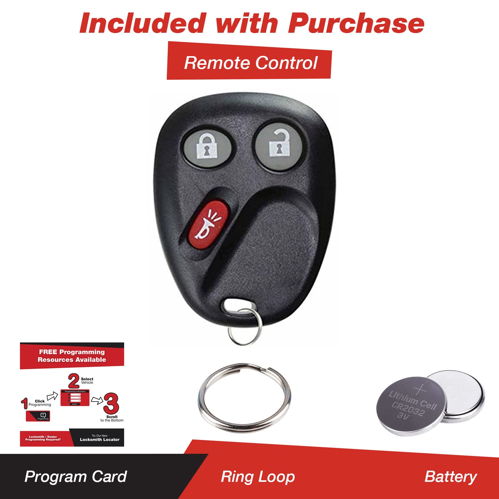 Keylessoption Keyless Entry Remote Car Key Fob And Key Replacement For Lhj011