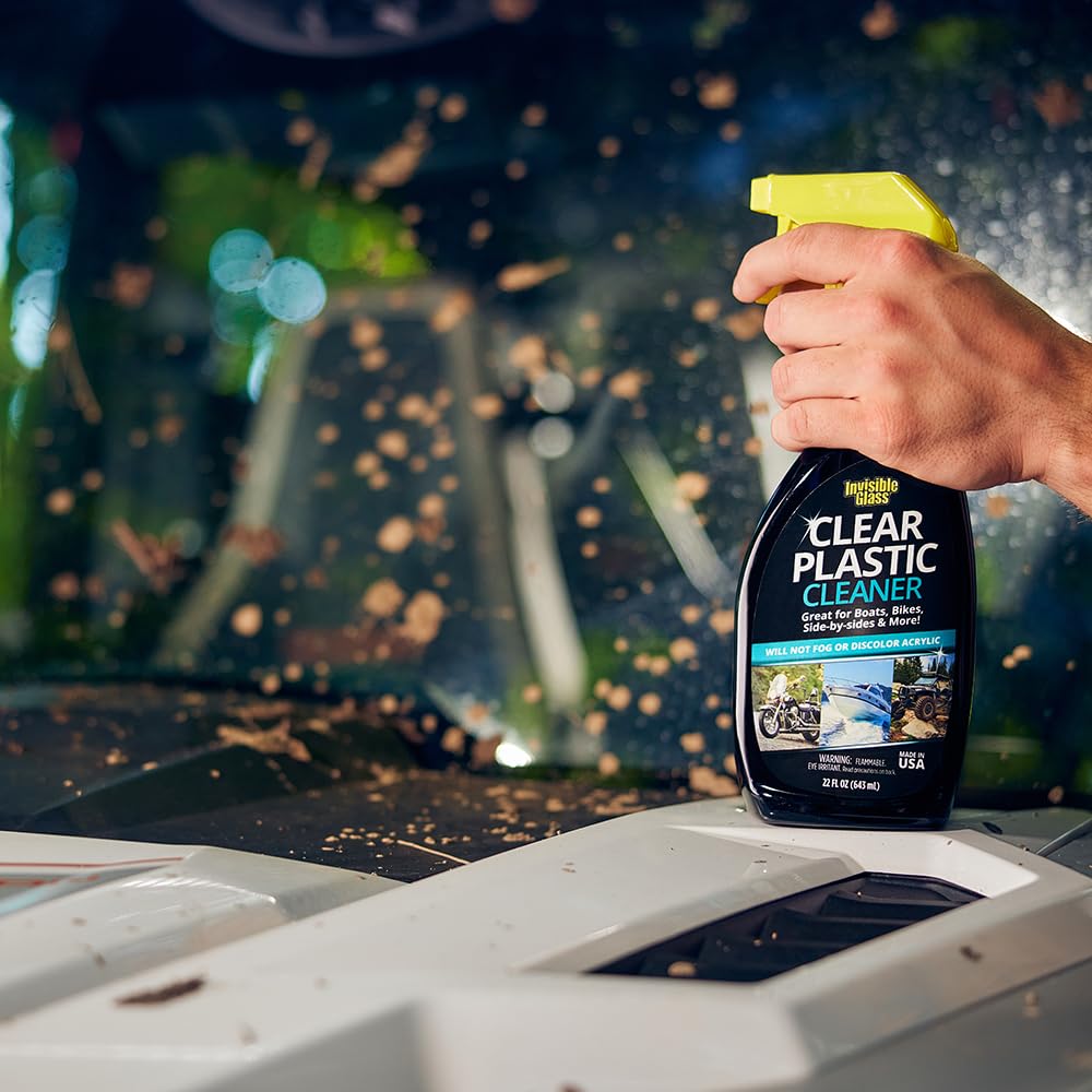 Invisible Glass 92084-6Pk Clear Plastic Cleaner For Cars, Motorcycles, Rvs, Boats, Helmet Visors, Golf Carts, Acrylic And Vinyl