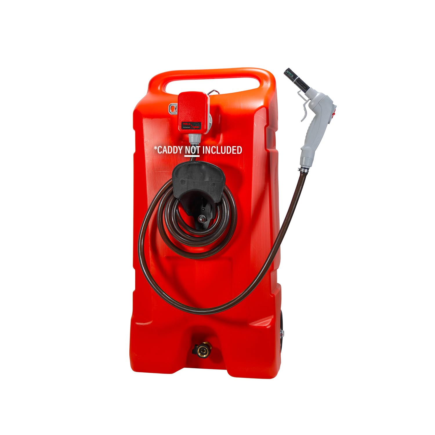 TERA PUMP TRFA03-GC Automatic Gas Caddy Fuel Transfer Pump w/Auto-Stop Sensor for Overfill protection [2.6 GPM] Fits 14-Gallon G