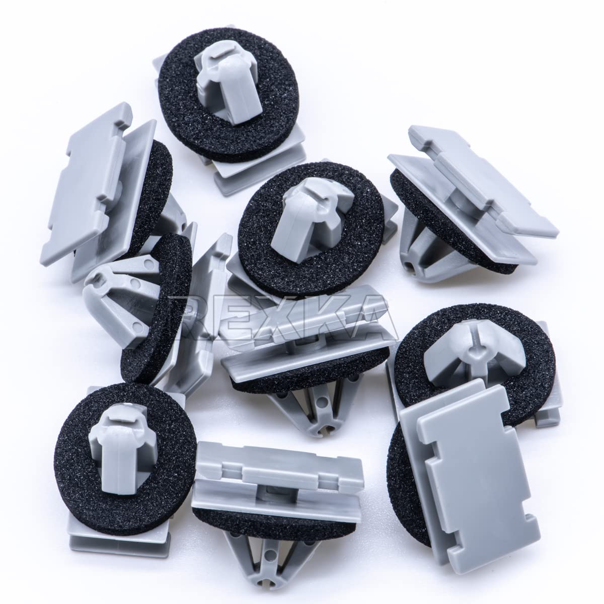 Rexka 10Pcs Rocker Wheel Flare Rocker Molding Clips 19352782 68172491Aa Compatible With Gm Chevrolet Gmc Cadillac Jeep Cherokee Compass Grand Cherokee Dodge Durango Challenger