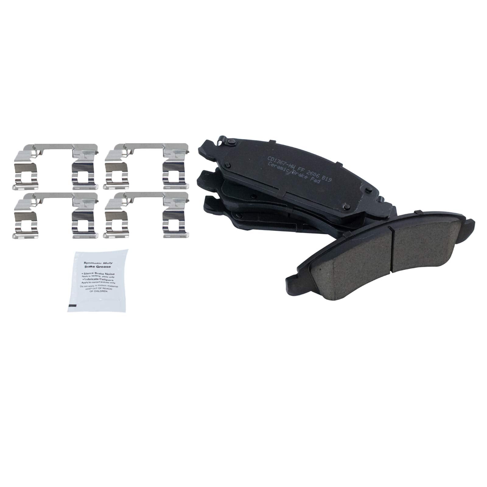 Trq Front Premium Posi Ceramic Brake Pads & Rotors Kit For Gm Pickup Suv