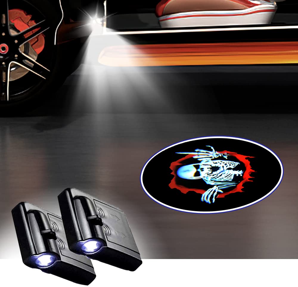 FUNGORGT 2 PCS Car Door Lights Logo Projector Universal Car Door Led Projector Lights Welcome Logo Projector Lights for All Cars