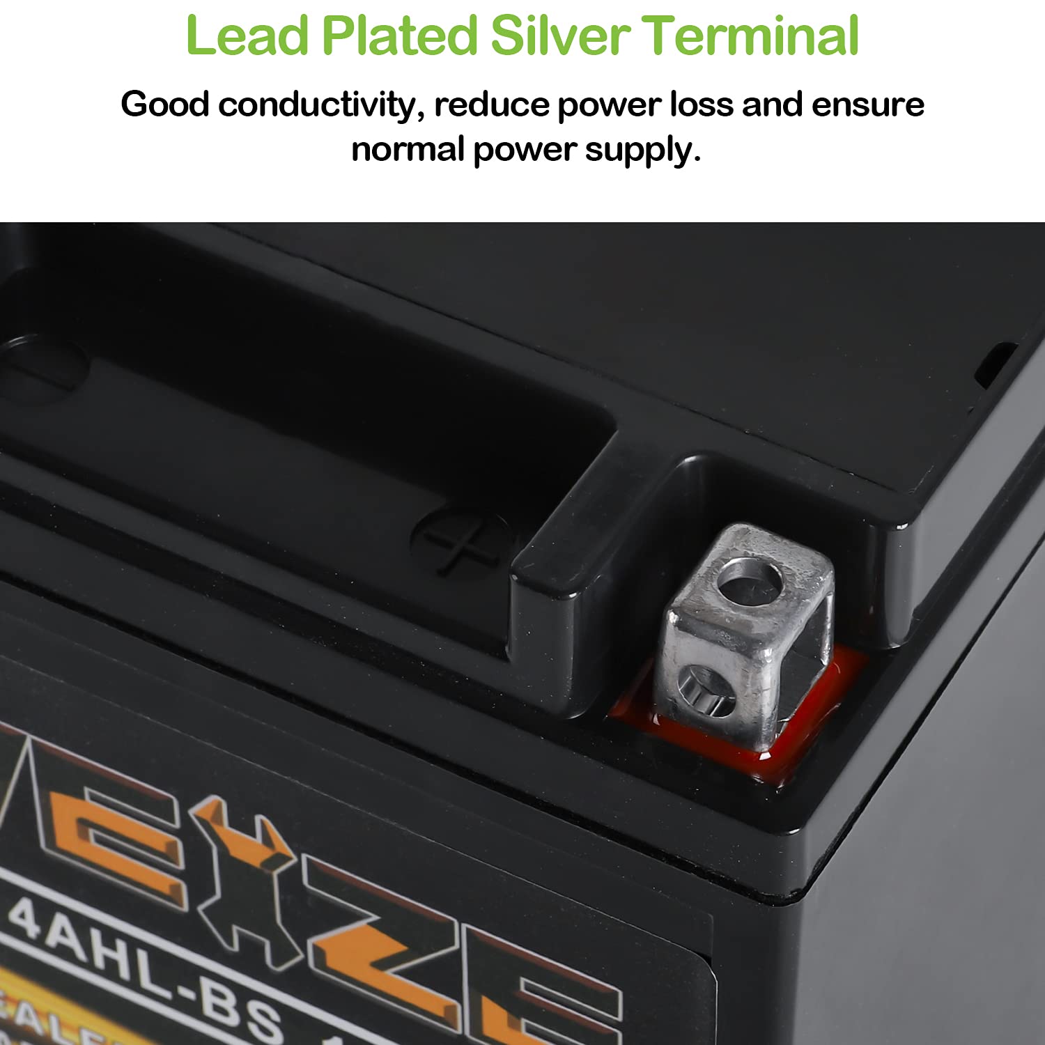 WEIZE YTX4L-BS AGM Motorcycle Battery for Polaris, Honda, Kawasaki, Can-Am, Yamaha - High Performance, Compatible with Multiple Models