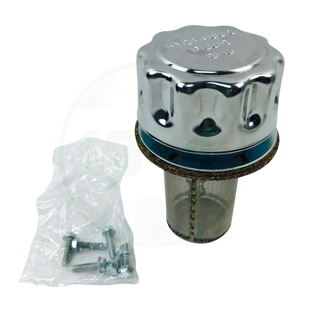 Buyers Products Hydraulic Filler-Strainer Breather Cap, 40 Micron Filtration, Model TFA005715, Gray