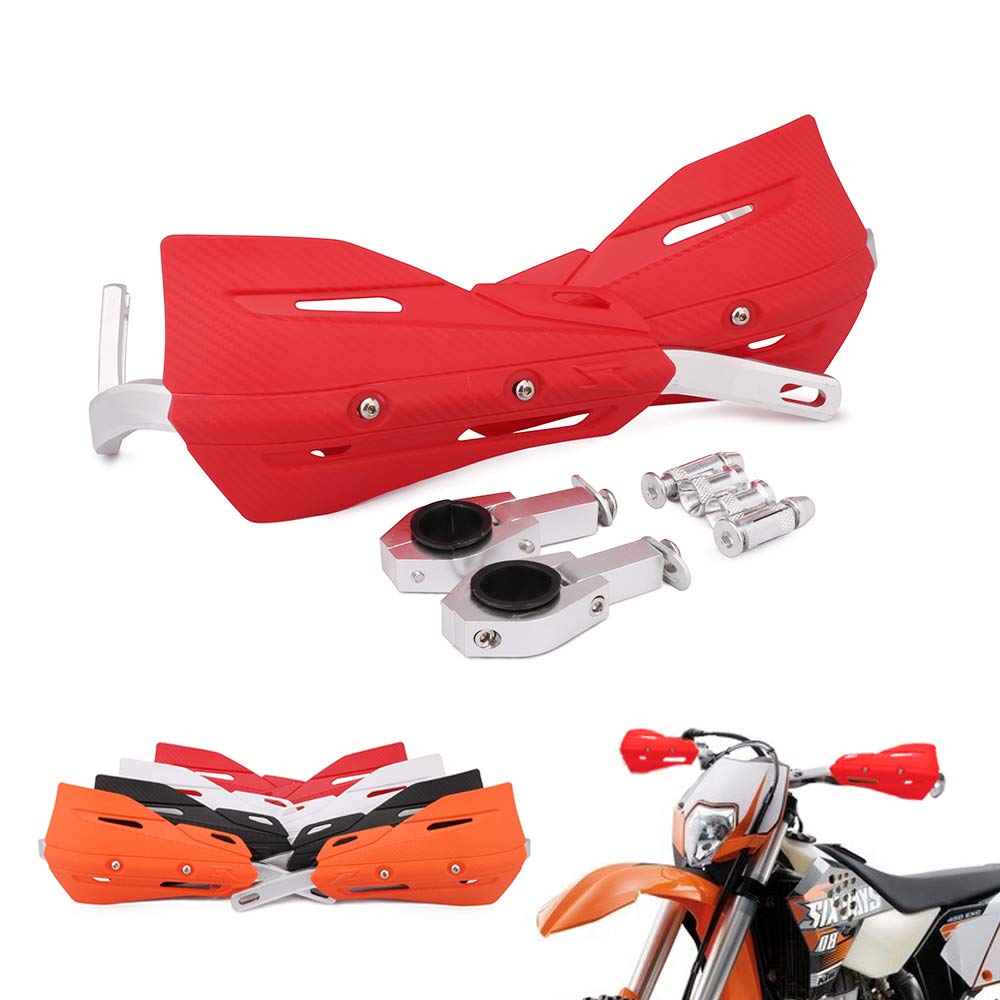 JFG RACING Dirt Bike Handguards,Motorcycle 7/8'' and 1 1/8'' Hand Guards Aluminum Universal for Dirt Pit Bike MX Motocross Super