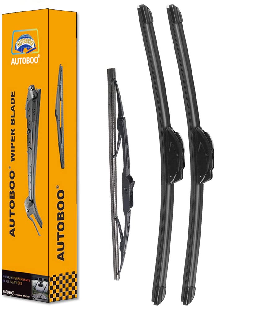 Autoboo 26''+19'' Windshield Wipers With 16'' Rear Wiper Blade Replacement For Toyota Sienna 2010 2009 2008 2007 2006 2005 -Orig