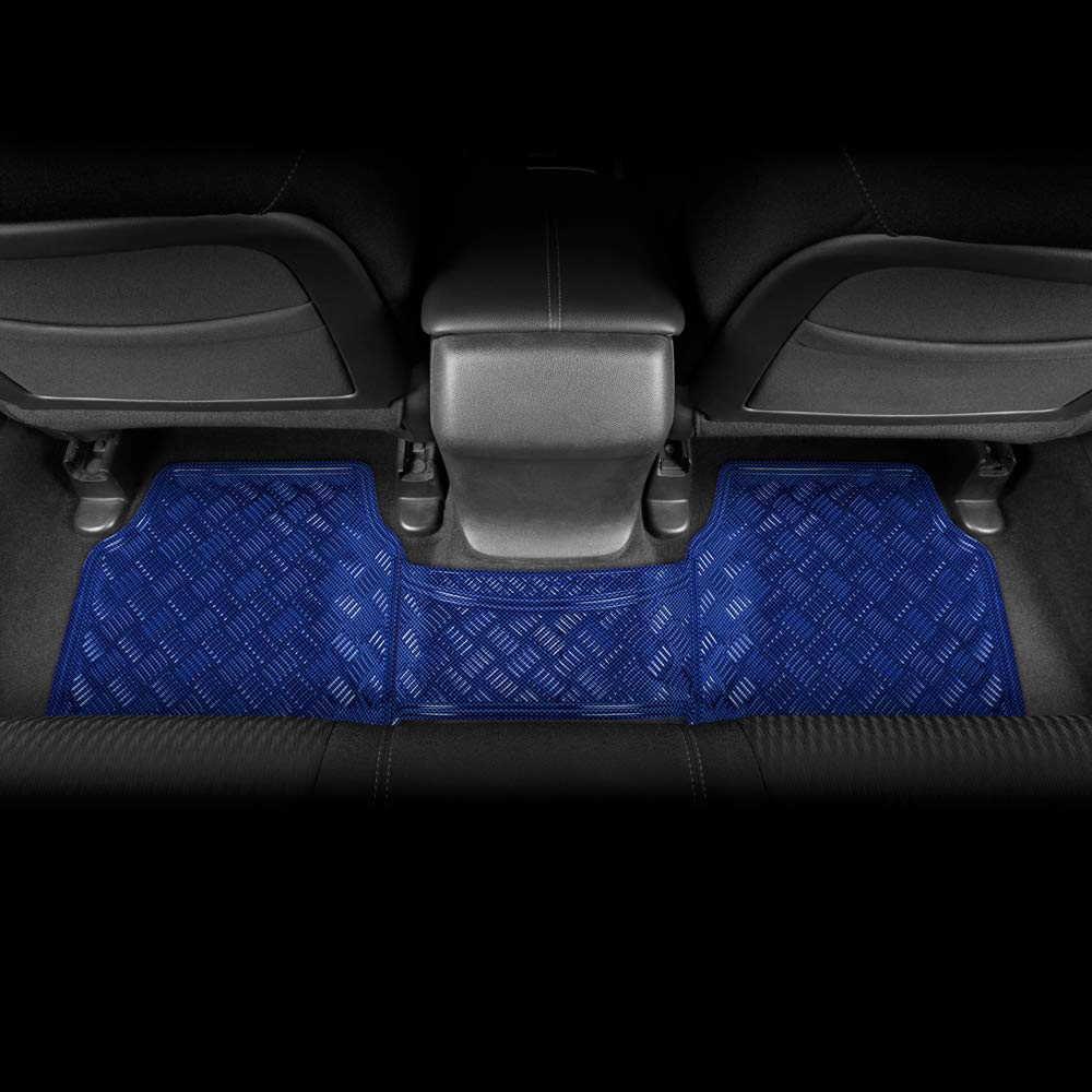 Blue All Weather Heavy Duty Universal Fit Car Floor Mats Interior Liners For Auto Van Truck Suv, Heavy Duty All Weather Protecti