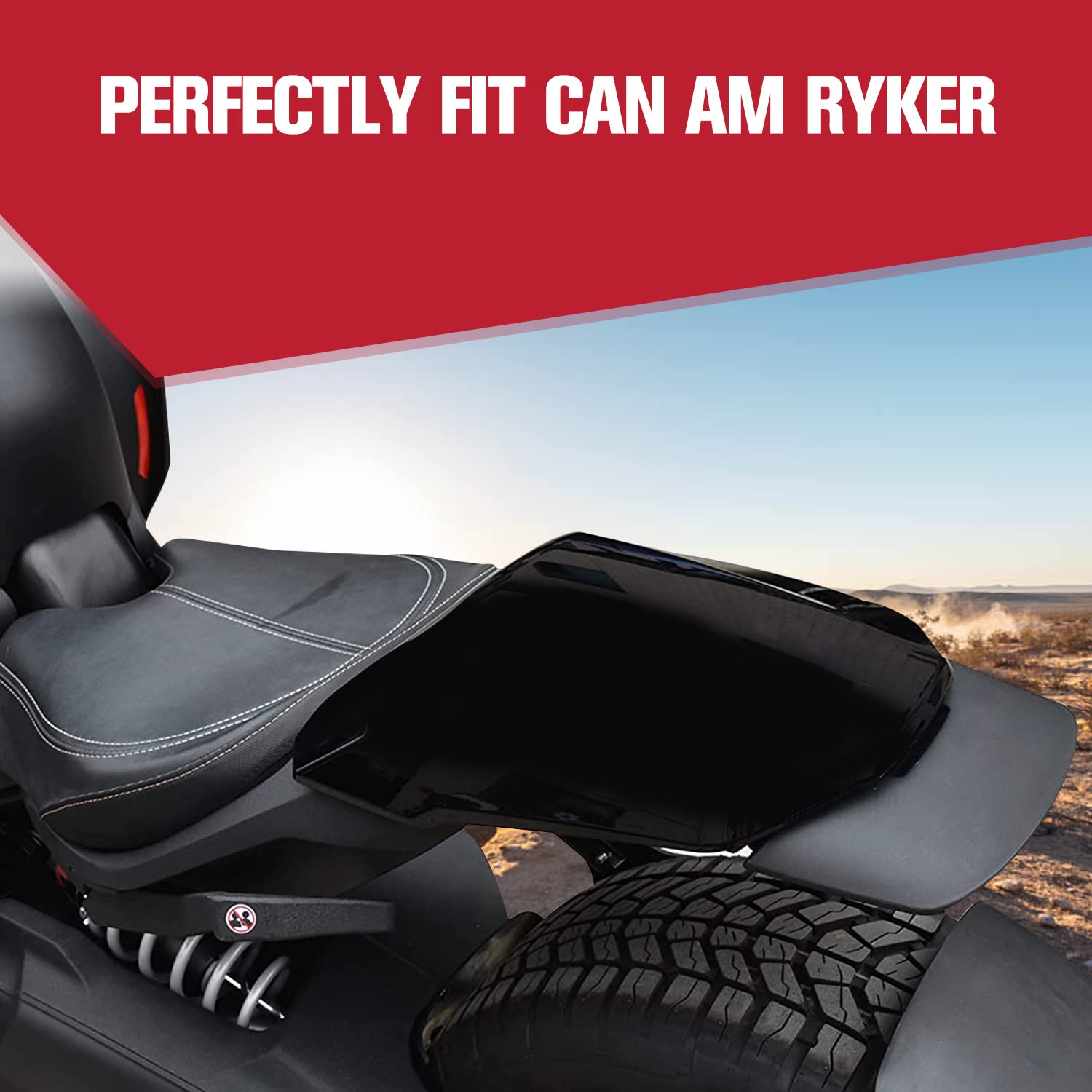 A & Utv Pro Ryker Mono Seat Cowl For Can-Am Ryker, Carbon Fiber Pattern Mono Seat Cowl Cover Kit For Can Am Ryker 600 900 All Models, Replace Oem # 219401001,1Pcs