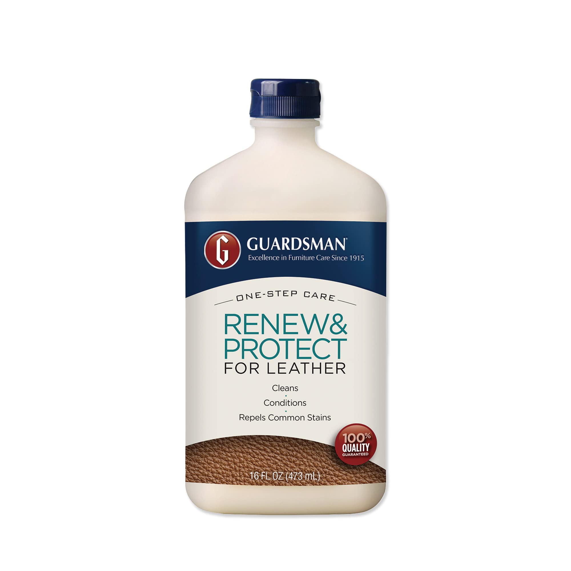 Guardsman Renew & Protect Leather Cleaner, Conditioner, and Protector for Leather Furniture & Car Interiors | Small Leather Good