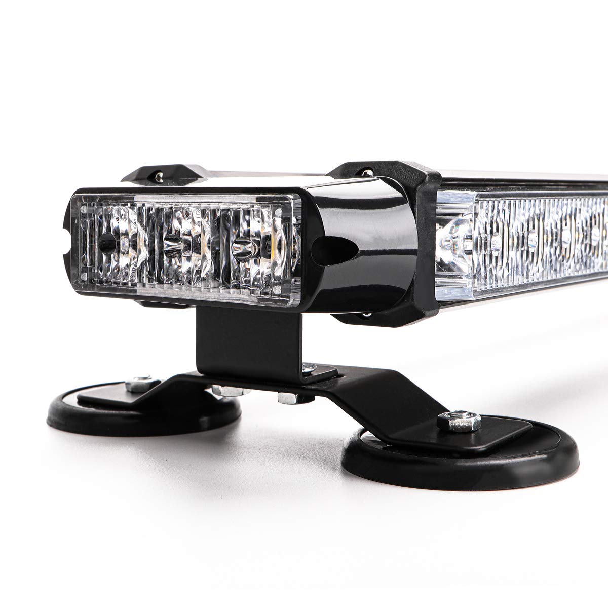 Cumart 26.5'' Amber Yellow 54 Led Automotive Rooftop Beacon Warning Emergency Flashing Snow Plow Light Bar Double Side Strobe Li