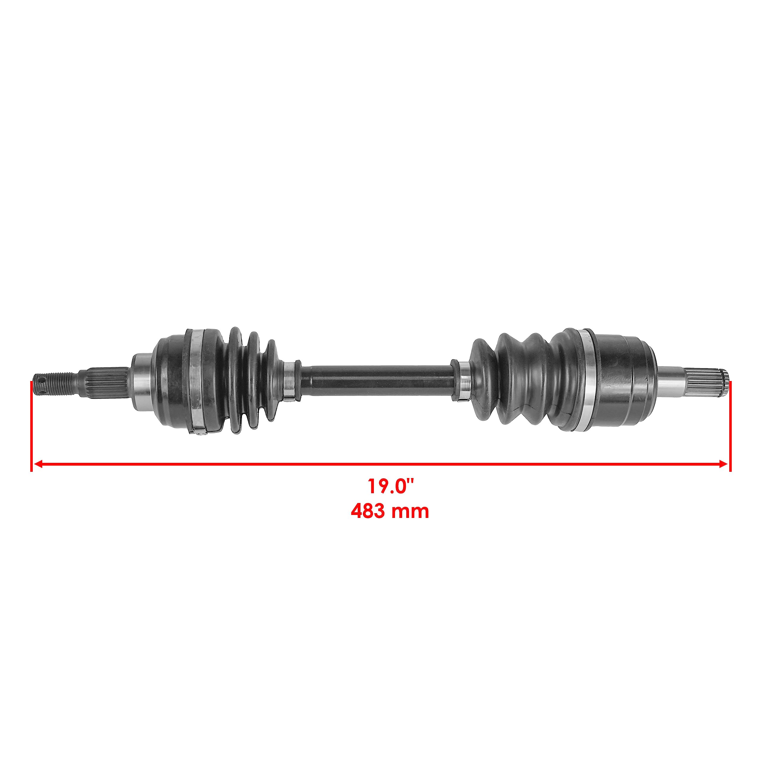 Caltric CV Joint Axles for Honda TRX300FW 4X4 (1993-2000) - Metal, Large, Complete Front Left & Right Set