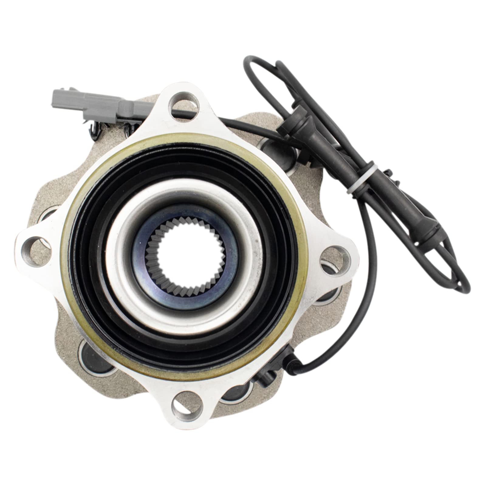 Trq Rear Wheel Bearing & Hub Assembly With Abs Sensor Compatible With 2011-2013 Infiniti Qx56 2014-2022 Qx80 2017-2022 Nissan Ar