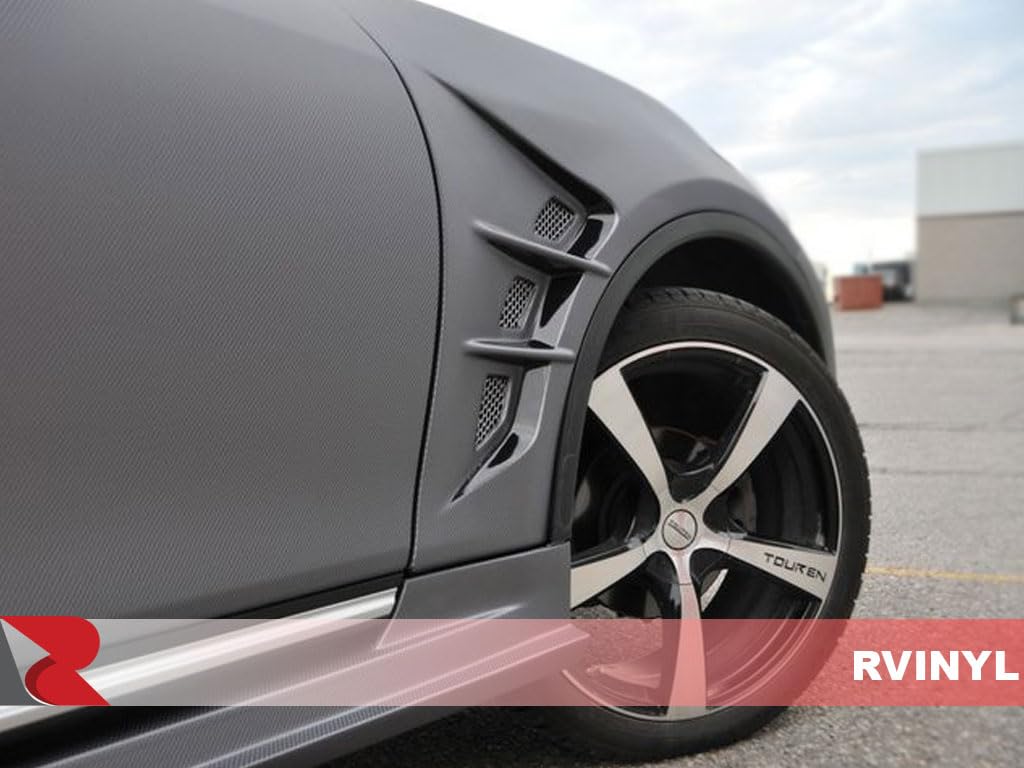3M 2080 Series Csf201 Anthracite Carbon Fiber - 5Ft X 27Ft - 135Sq Ft - Dual Cast 3D Weave Embossed Vinyl Car Wrapping Film - Ve