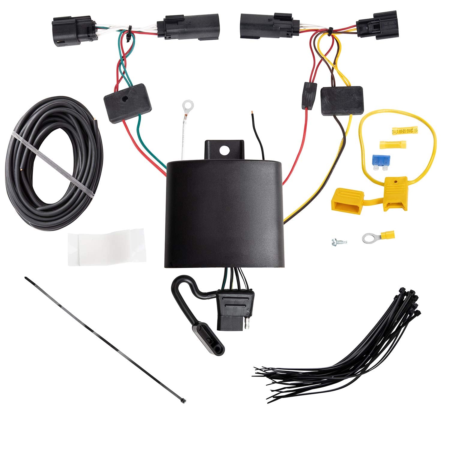 Tekonsha T-One® T-Connector Harness, 4-Way Flat, Compatible With Select Jeep Cherokee