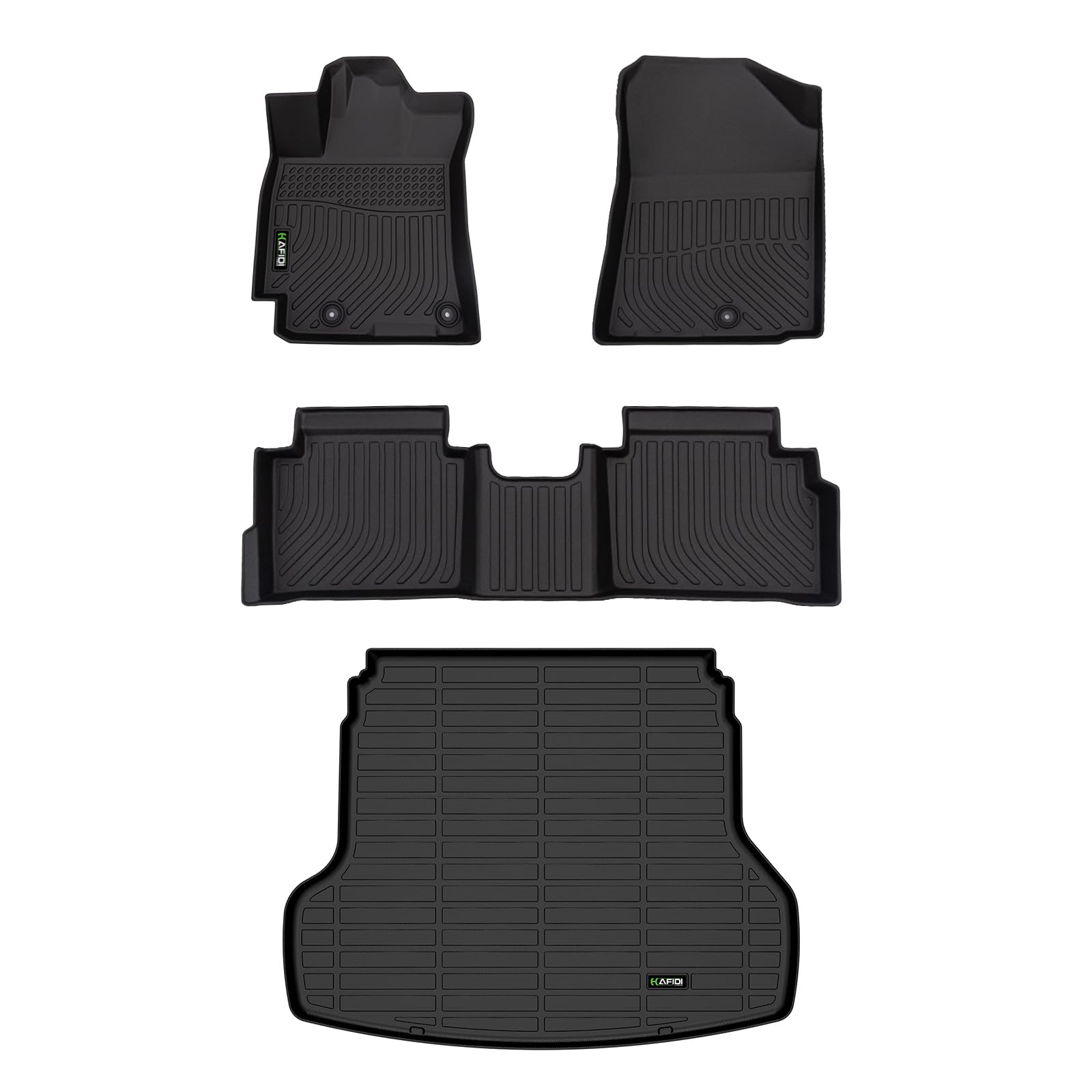 Hafidi Floor Mats & Cargo Liner Custom Set For Kia Forte 2019-2023 2024 All Weather Protection Tpe Full Set Automotive Floor Lin