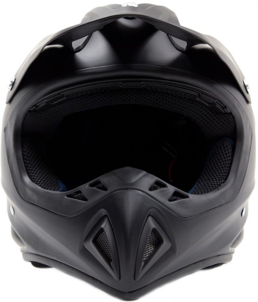 Typhoon Adult Atv Mx Helmet Goggles Gloves Gear Combo Matte Black Red ( Small )