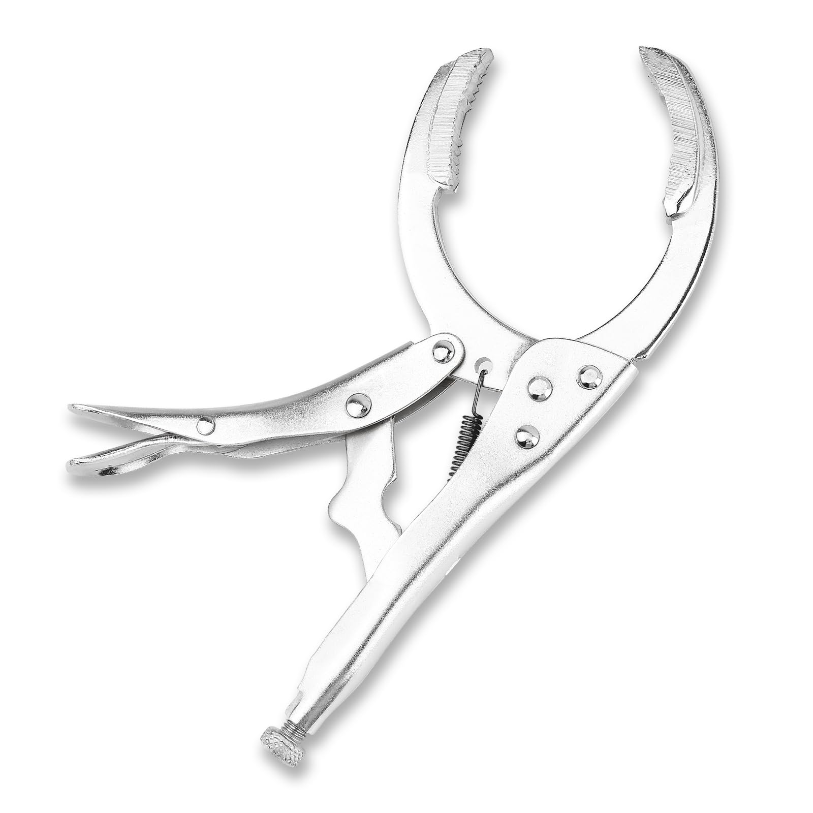 Figpade Upgraded Oil Filter Pliers,Adjustable Vice Grips with Jaw Capacity 1.59-2.77,Anti-slip Locking Wrench/Oil Filter Wrench 