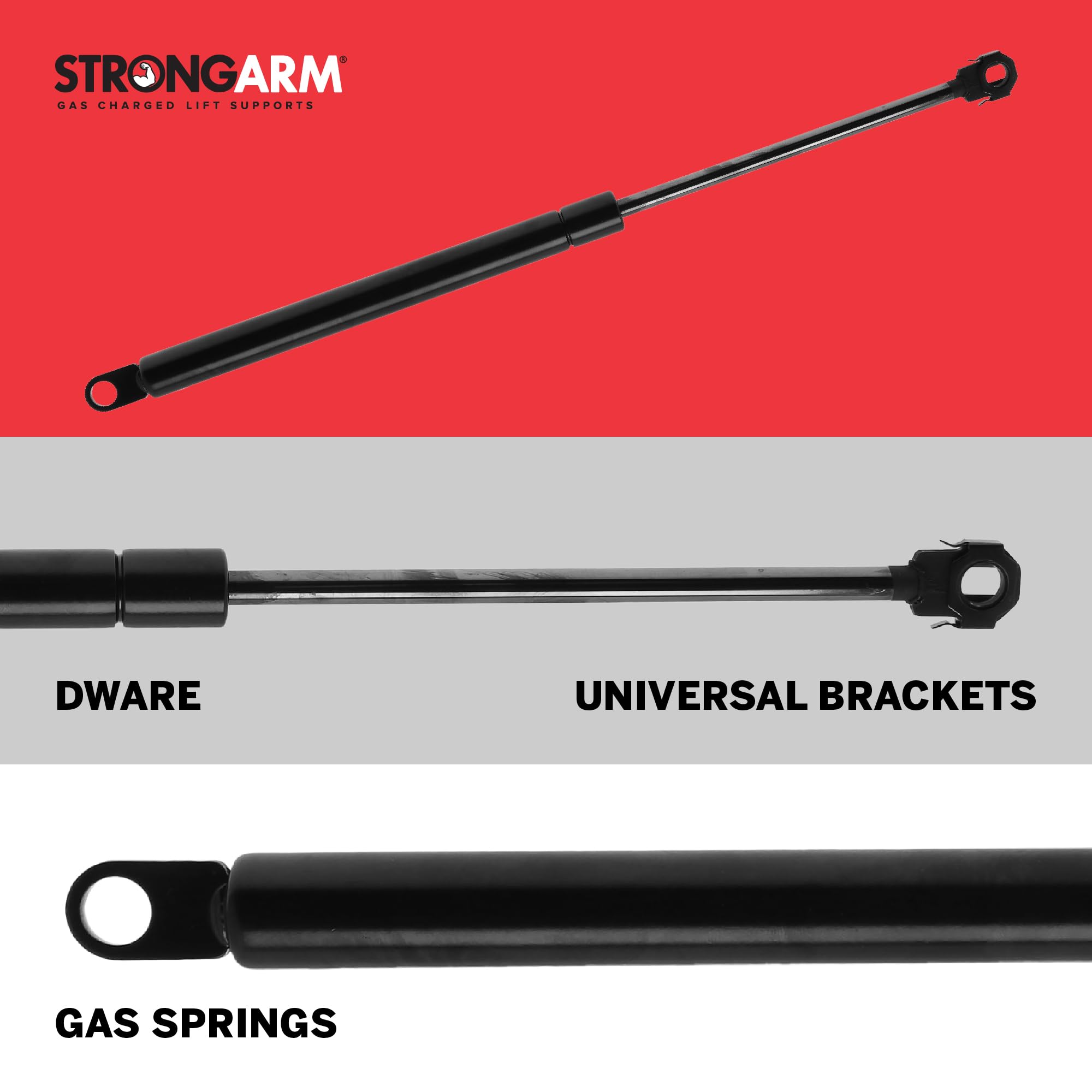 Strongarm 6358 Hood Lift Support, Pack Of 1, Black