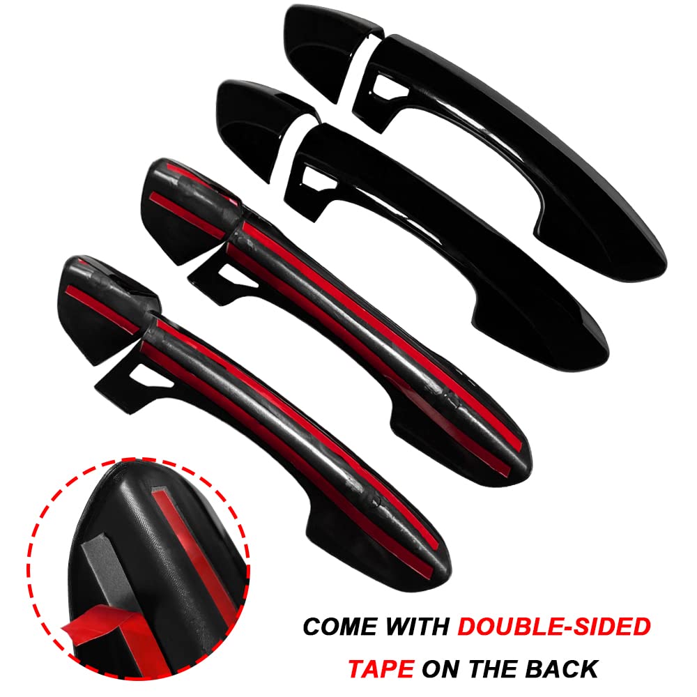 DEYTOP Door Handle Cover Compatible with Ford Fusion 2013-2019 & Edge 2015-2020 2021 2022 Accessories Exterior Door Handle Cover