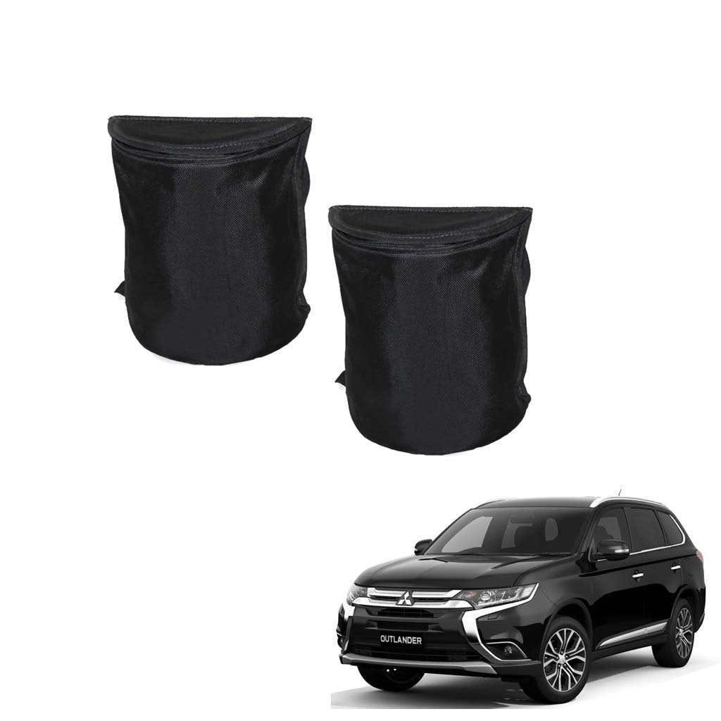 Kozdiko Semi Cylindrical Car Dustbin Set of 2 Pcs for Mitsubishi Outlander