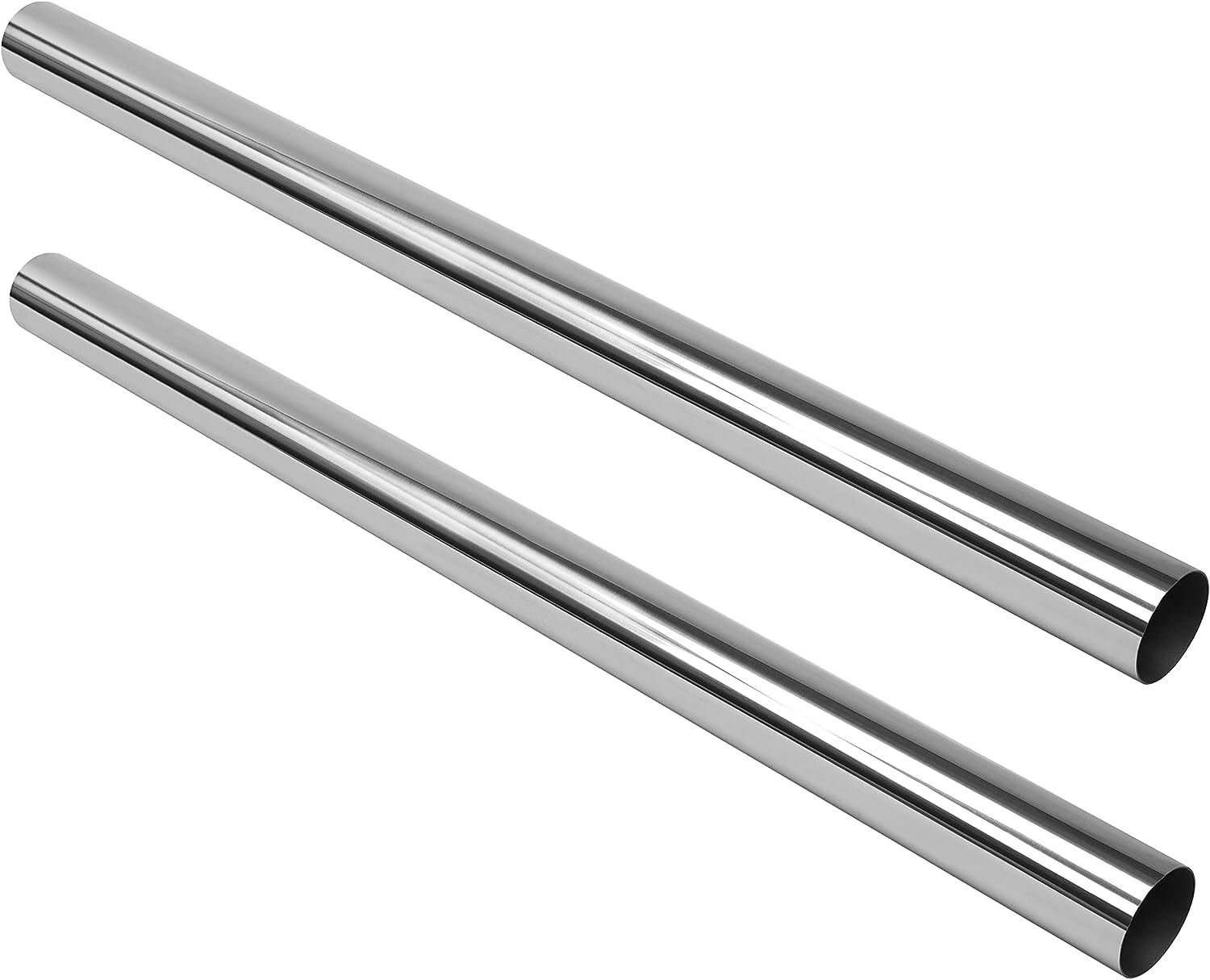 JY PERFORMANCE Universal 5 Custom Exhaust Straight Pipe Stainless Steel T304 Tubing Piping | 47.3 Inch Long (5 Inch OD-2PCS)