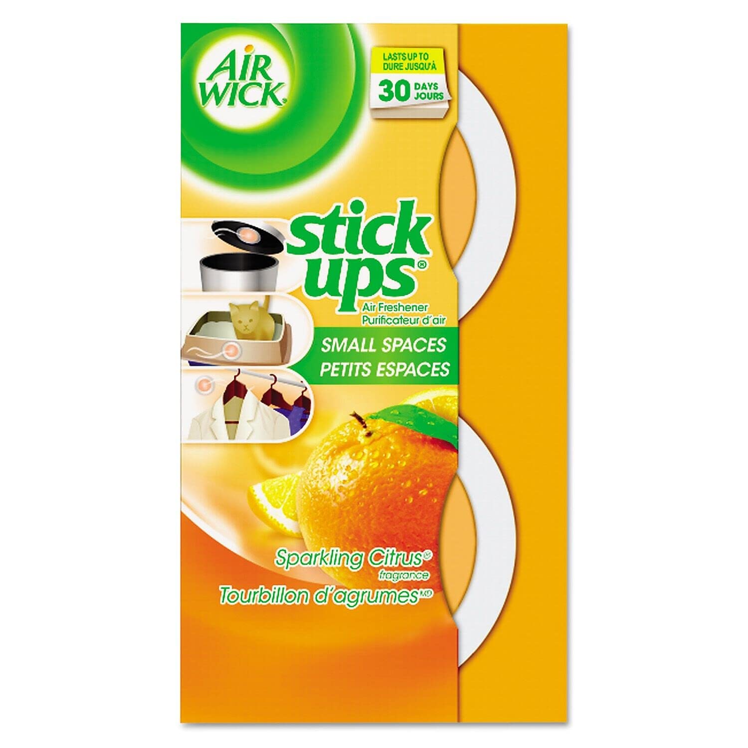 Air Wick Stick-Ups Air Freshener, Sparkling Citrus, 2 Count