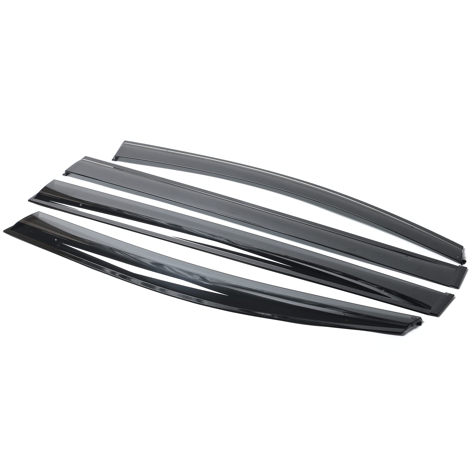 IKON MOTORSPORTS Window Visor, Compatible with 2011-2020 Toyota Sienna, Injection Polycarbonate Window Visor Rain Guard Shade, 2