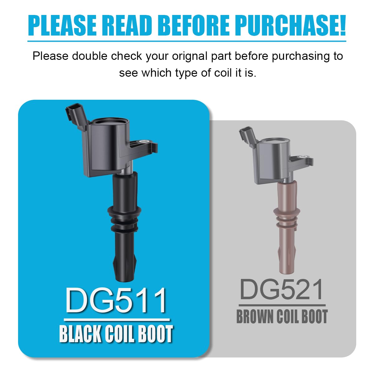 MAS Set of 8 Ignition Coils Compatible with Ford Expedition Explorer F150 F250 F350 Super Duty Lincoln Navigator Mark LT Mercury