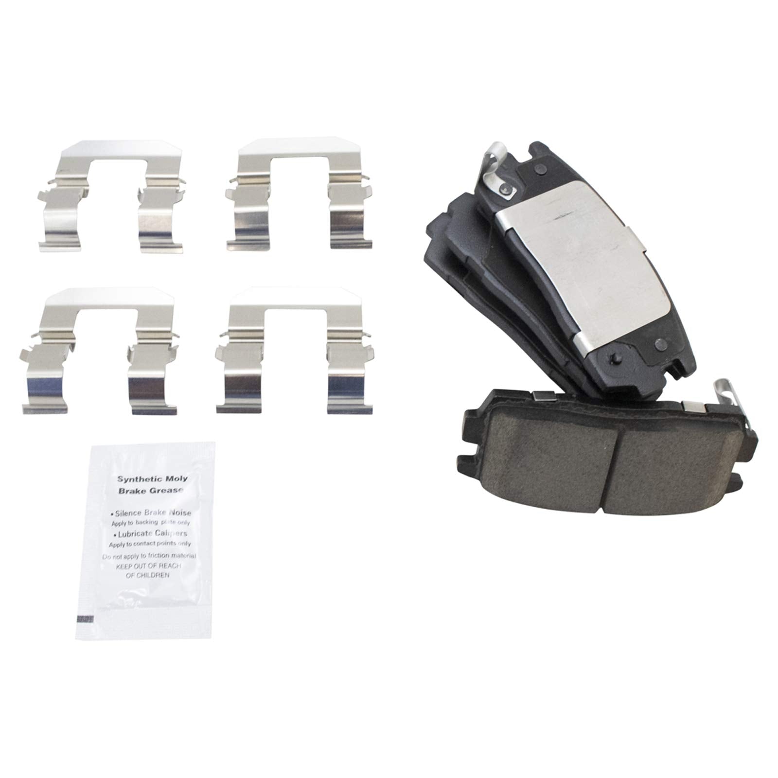 Trq Rear Brake Pad & Rotor Kit Brake Pads Brake Rotor Ceramic Compatible With 2012-2015 Chevrolet Captiva Sport 2007-2009 Equino