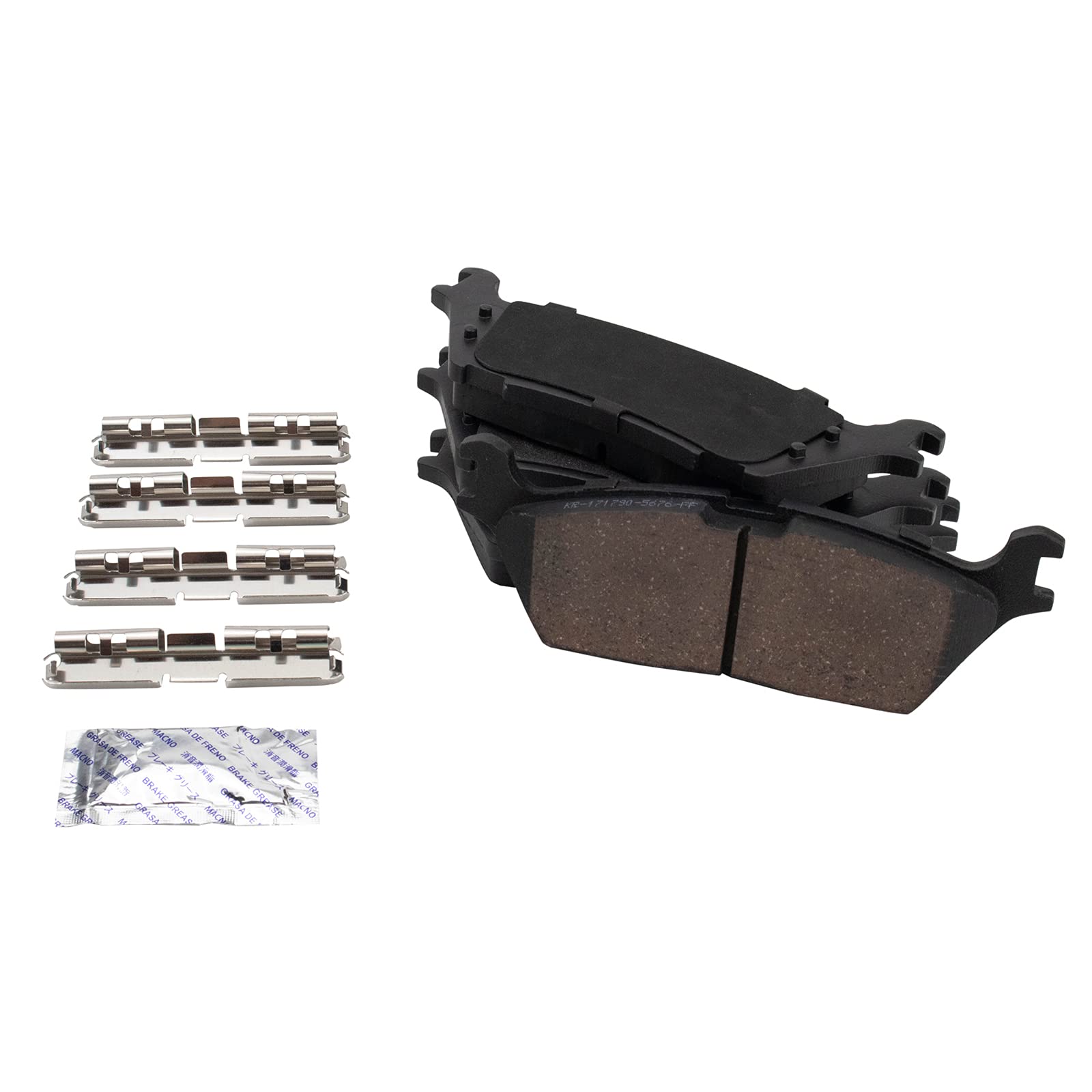 TRQ Rear Brake Pads Ceramic Compatible with 2018-2022 Ford Expedition 2015-2021 F-150 Lincoln Navigator