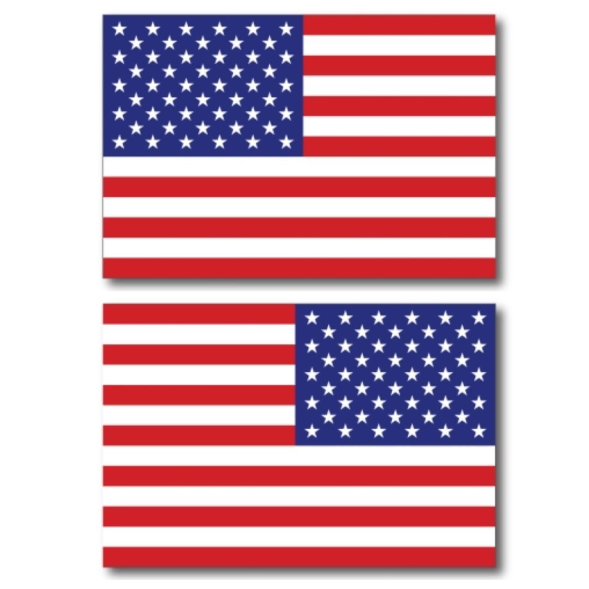 Magnet Me Up American Flag Car Magnet Decals, Opposing 2 Pack, 4X6 Inches, Heavy Duty Automotive Magnet For Car Truck Suv