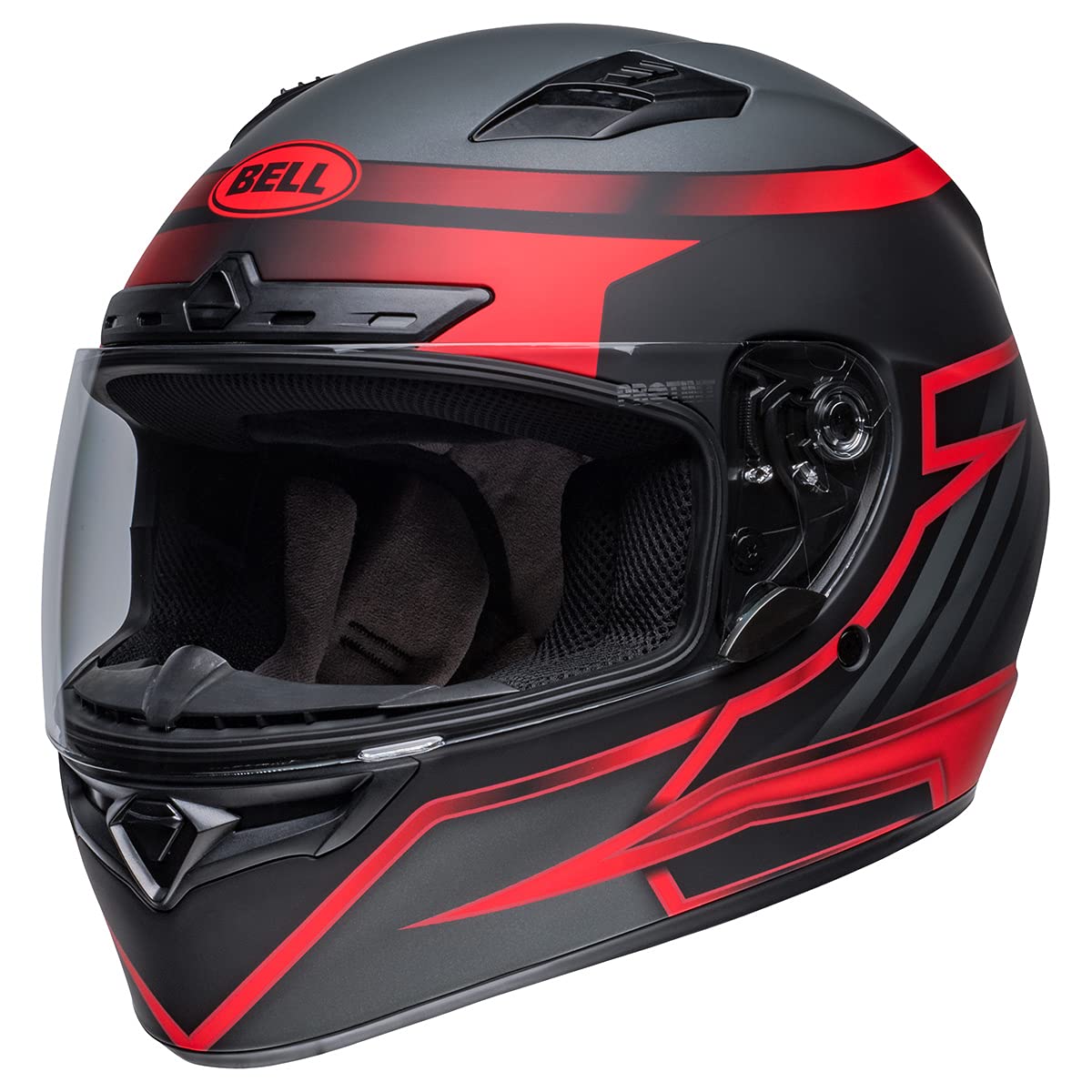 Bell Qualifier Dlx Mips Street Helmet (Raiser Matte Black/Crimson - 2X-Large)