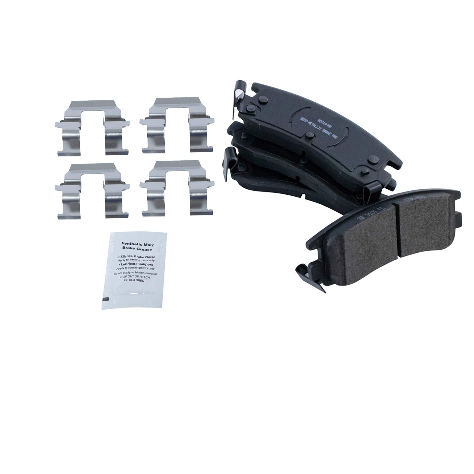 Trq Rear Brake Pad & Rotor Kit Brake Pads Brake Rotor Semi-Metallic Compatible With 1991-1992 Saturn Sc 1993-1998 Sc1 Sc2 1991-1