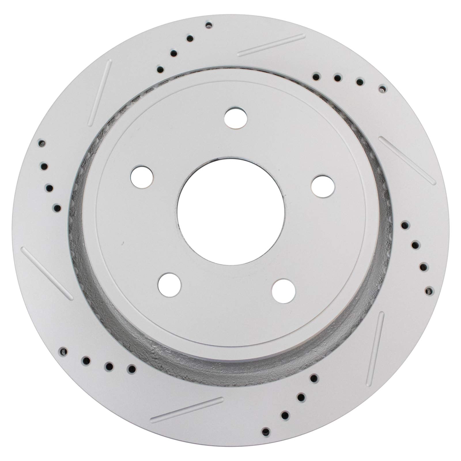 Trq Rear Performance Brake Rotor Drilled Slotted Pair Set For 2011-2018 Ram 1500 Truck / 2007-2009 Chrysler Aspen / 2004-2009 Do