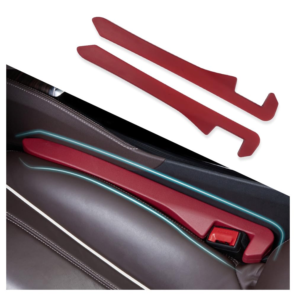 Ihotder 2Pcs Car Seat Gap Filler - Car Seat Gap Filler Organizer For Holding Phone,Key,Purse - Universal Car Gap Filler Fits Car