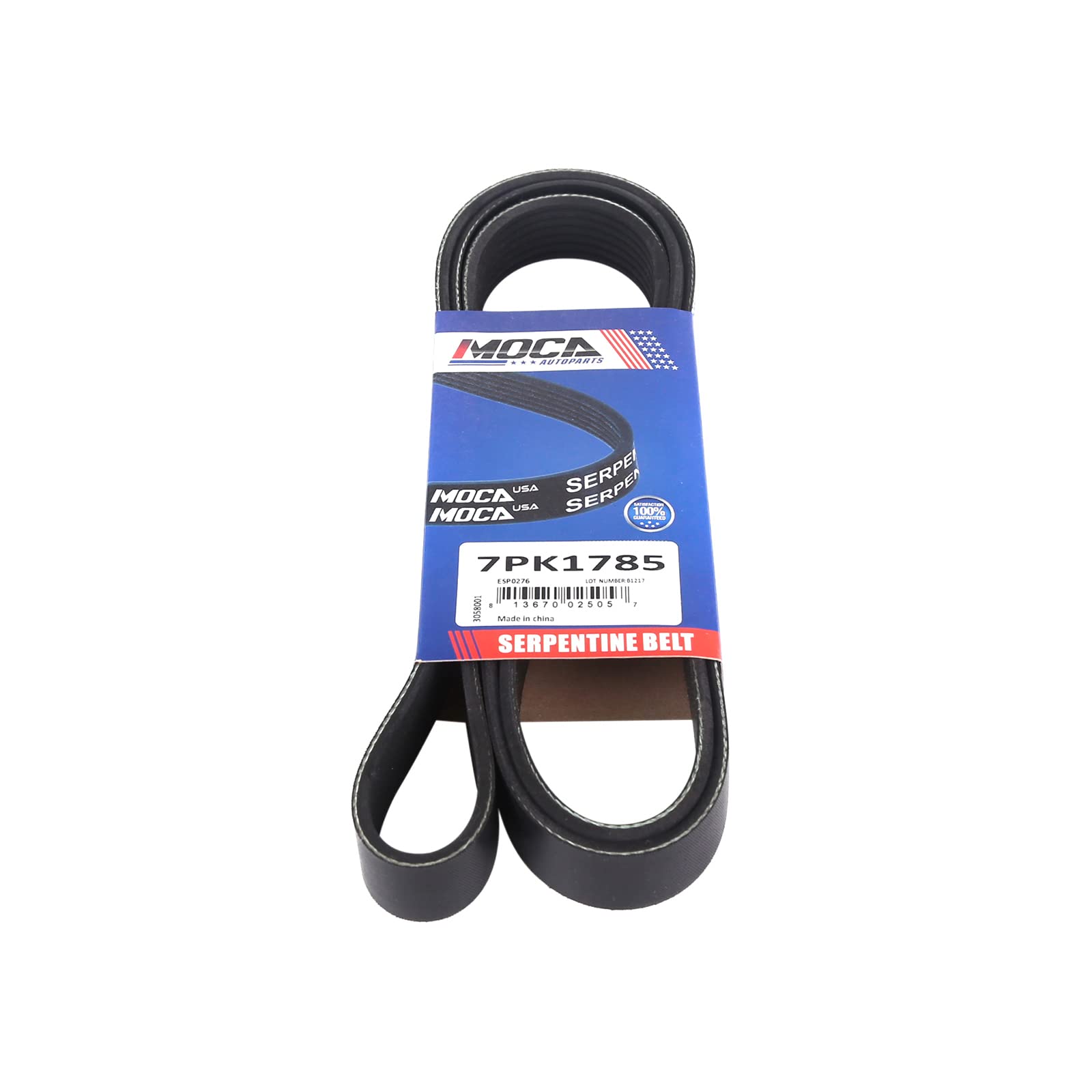Moca 7Pk1785 Epdm Serpentine Belt For 03-07 Honda Accord 2.4L