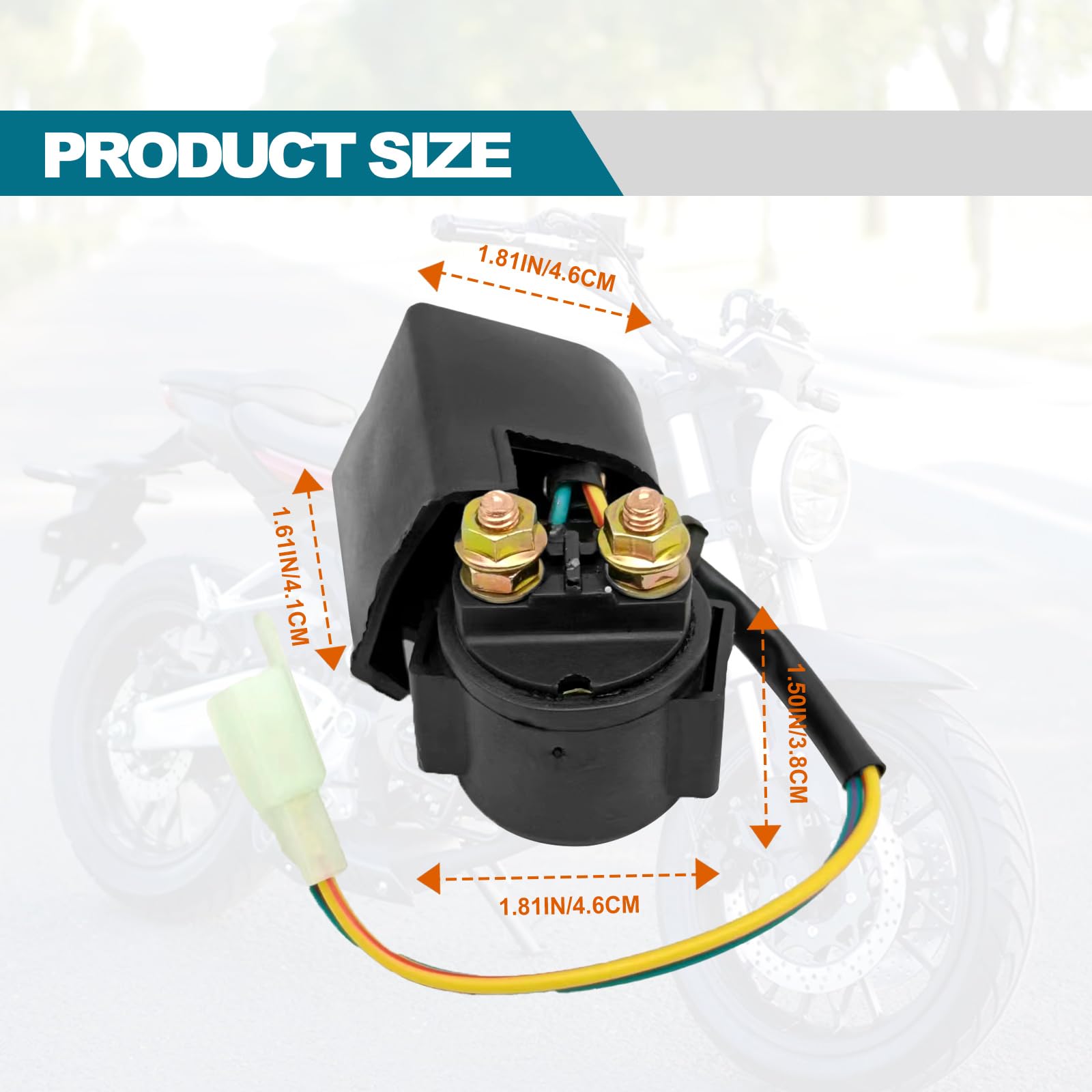 4-Stroke Engine GY6 Solenoid Relay 50cc 110cc 125cc 150cc 200cc 250cc 90cc ATV Dirt Bikes Scooters Go Kart Dne Buggys Quad 4 Whe