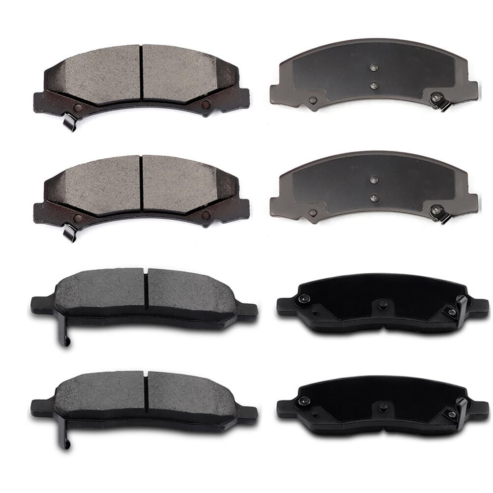 Eccpp D1159-8269 D1172-8283 Front & Rear Ceramic Disc Brake Pad Set Fit For Buick Lucerne 2006-2011,For Cadillac Dts 2006-2011