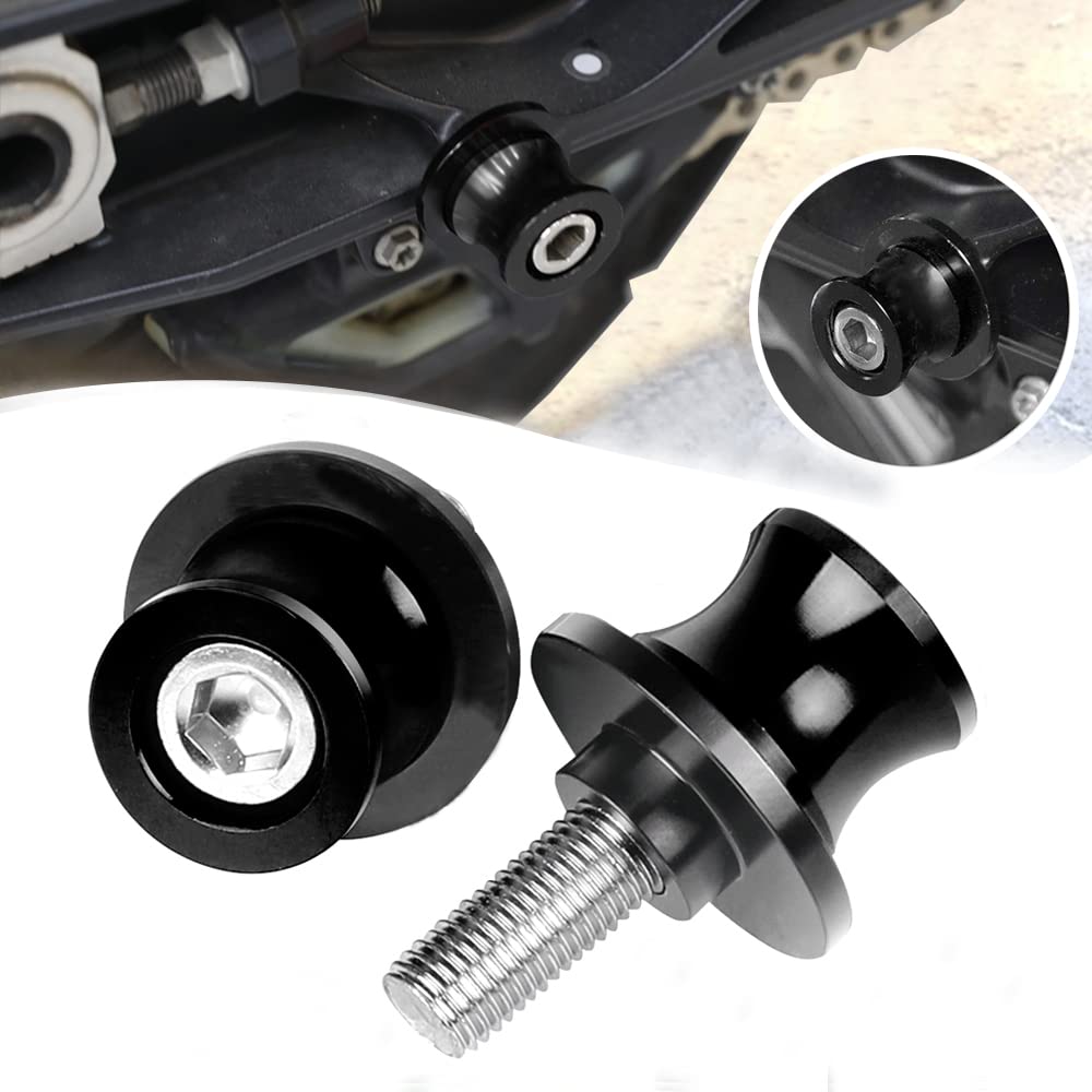 Universal 10mm M10 Swing arm Sliders Spools, Fit with K.T.M Duke 125/200/390 RC 125/200/390 FZR 1000/600R/400 Kawasaki Z750 ER-6