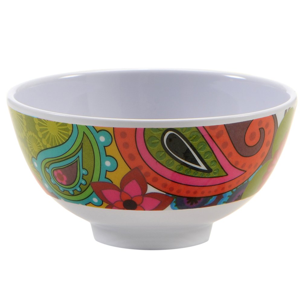 French Bull Melamine Mini Bowl, 4-Piece Set, 10 Fluid Ounces, Small Serving Bowl - Snack, Condiment, Dip, Dessert, Ice Cream - S