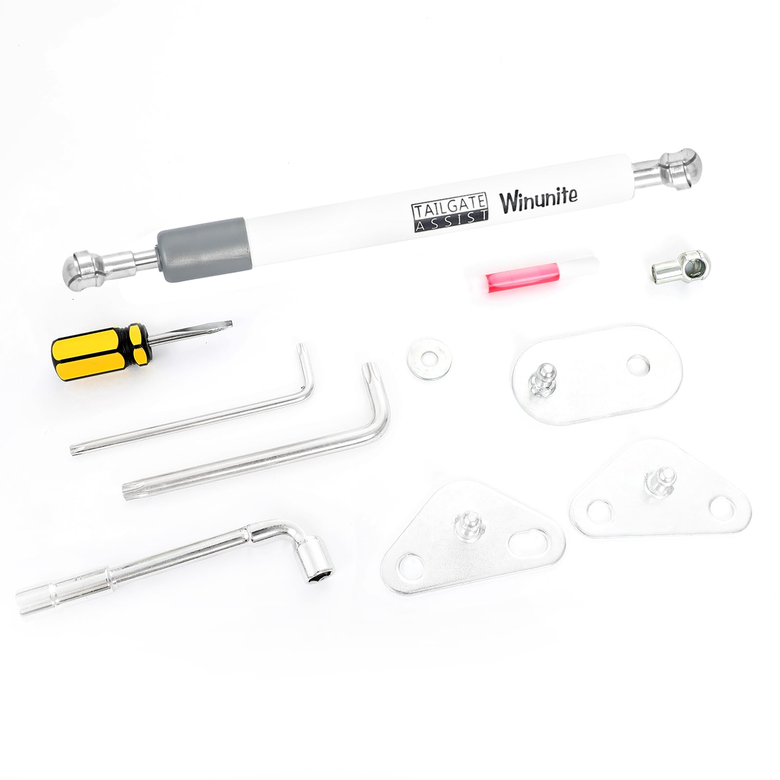 Winunite Compatible With 2015-2024 F150 White Tailgate Assist Shock Truck Lift Assist Fits For Truck Tailgate Accessories Soft O