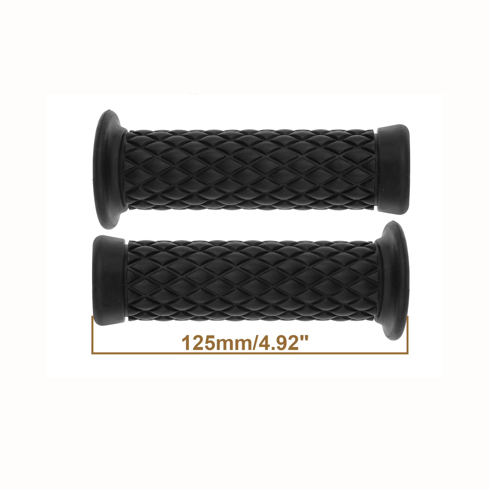 Coxotom Universal Motorcycle Grips - Non-Slip Rubber, Black, 7/8 & 1 Fits Harley, Honda, Yamaha, Suzuki, Kawasaki Dirt Bikes